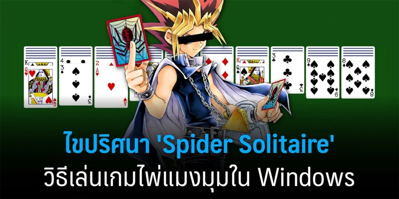 เกม ไพ่ แมงมุม-"spider card game"